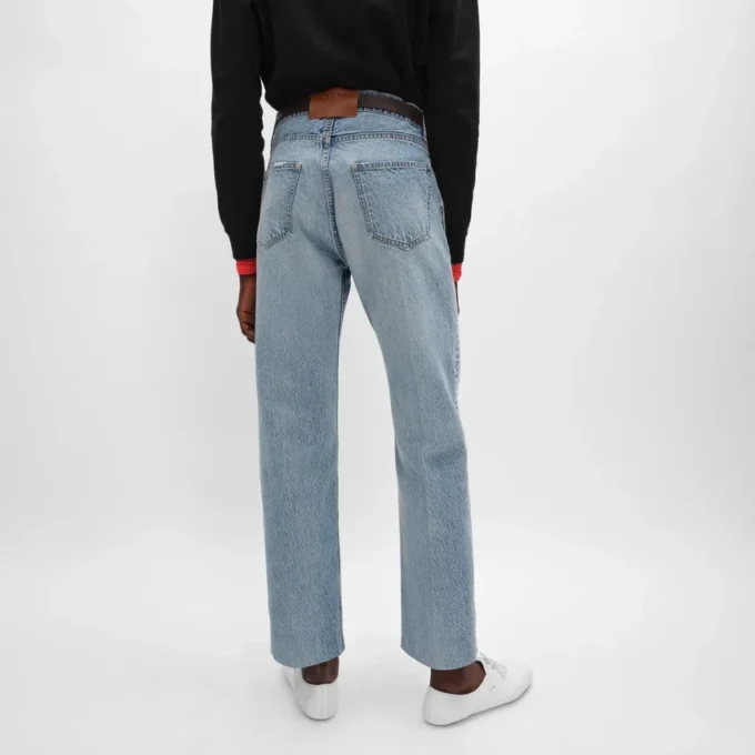 Boyfriend-Jeans 001 aus Baumwoll-Denim