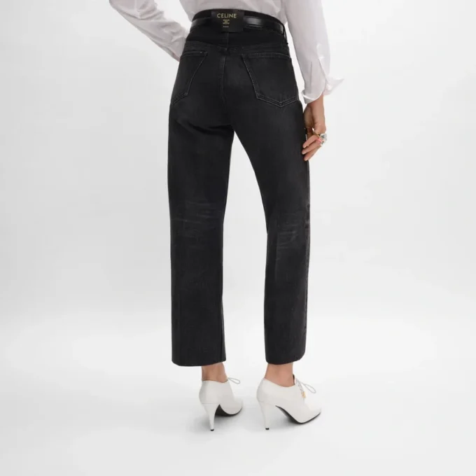Boyfriend-Jeans 001 aus Baumwoll-Denim