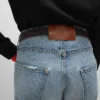 Boyfriend-Jeans 001 aus Baumwoll-Denim