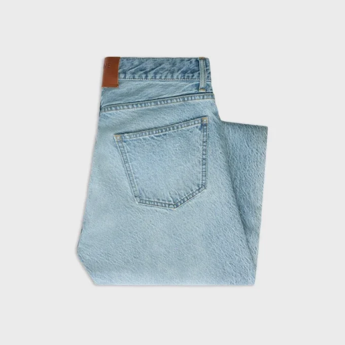 Boyfriend-Jeans 001 aus Baumwoll-Denim