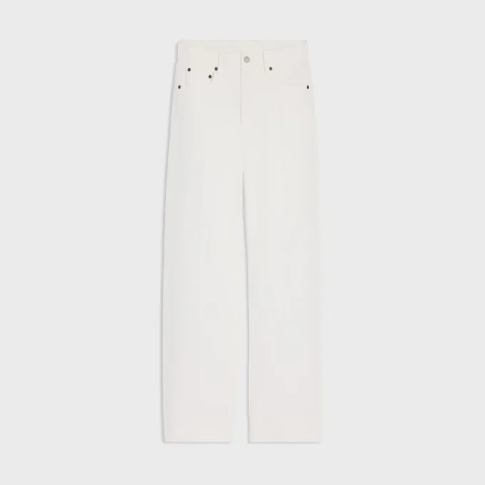 Boyfriend-Jeans 001 aus schwerem Baumwolltwill Boyfriend-Jeans 001 aus schwerem Baumwolltwill