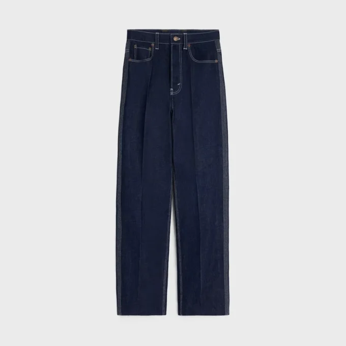 Boyfriend-Jeans 002 aus leichtem Indigo-Denim