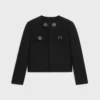 Brompton-Jacke aus doppellagiger Wolle mit Gaufrierung Brompton-Jacke aus doppellagiger Wolle mit Gaufrierung
