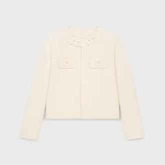 Brompton-Jacke aus Woll-Seiden-Gabardine