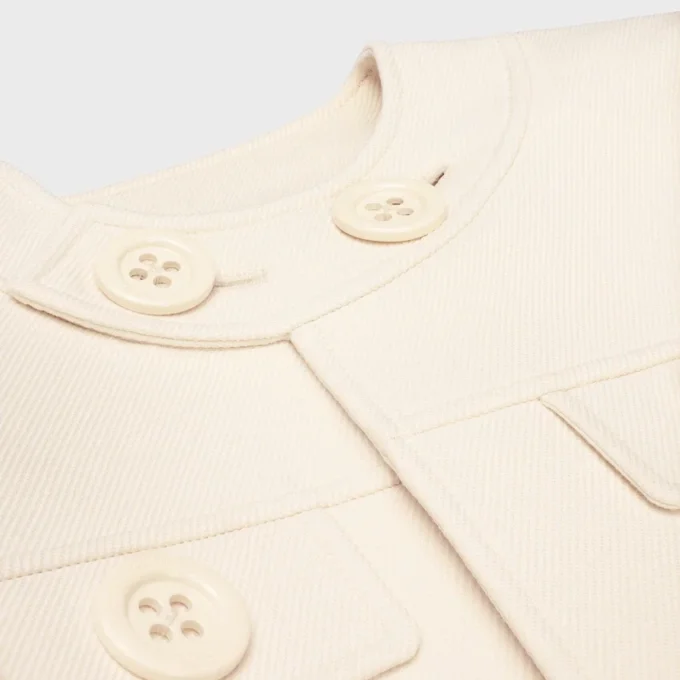 Brompton-Jacke aus Woll-Seiden-Gabardine