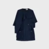 Cape-Kleid aus Viskose-Cady