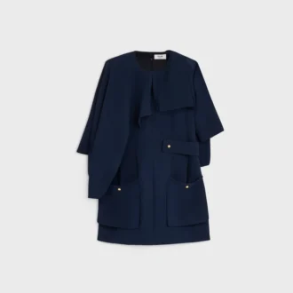 Cape-Kleid aus Viskose-Cady