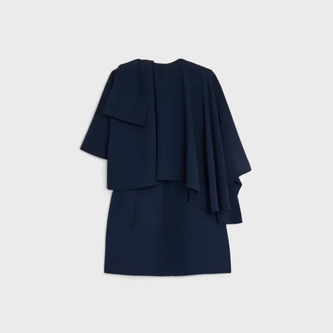 Cape-Kleid aus Viskose-Cady