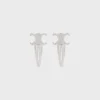 CELINE 2er-Set Haarspangen aus Messing mit Rhodium-Finish und Stahl CELINE 2er-Set Haarspangen aus Messing mit Rhodium-Finish und Stahl