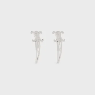 CELINE 2er-Set Haarspangen aus Messing mit Rhodium-Finish und Stahl