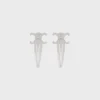 CELINE 2er-Set Haarspangen aus Messing mit Rhodium-Finish und Stahl CELINE 2er-Set Haarspangen aus Messing mit Rhodium-Finish und Stahl