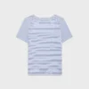 CELINE 70’S T-Shirt aus gestreiftem Jersey