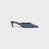 CELINE Alma Triomphe Pantolette aus Denim CELINE Alma Triomphe Pantolette aus Denim