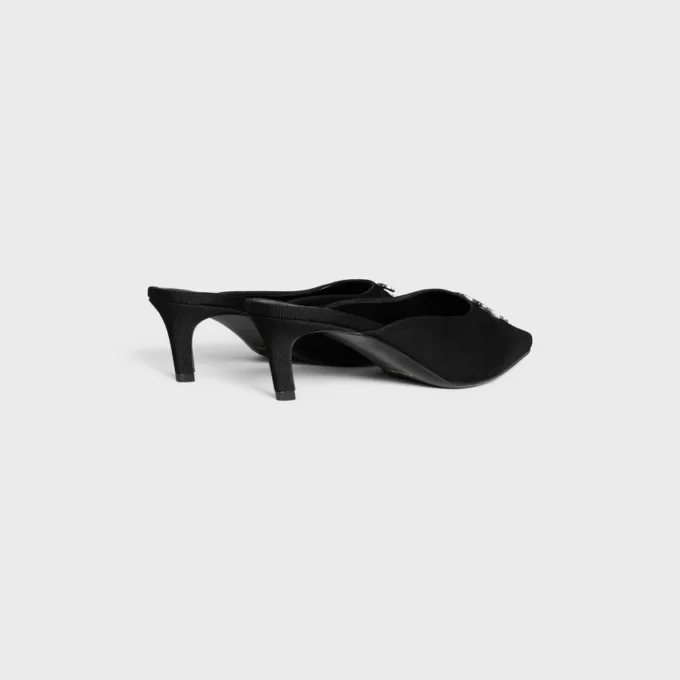 CELINE Alma Triomphe Pantolette aus Grosgrain-Stoff