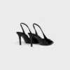 CELINE Alma Triomphe Slingback aus glänzendem Kalbsleder CELINE Alma Triomphe Slingback aus glänzendem Kalbsleder