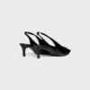 CELINE Alma Triomphe Slingback aus glänzendem Kalbsleder CELINE Alma Triomphe Slingback aus glänzendem Kalbsleder