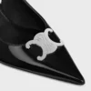 CELINE Alma Triomphe Slingback aus glänzendem Kalbsleder CELINE Alma Triomphe Slingback aus glänzendem Kalbsleder