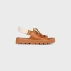 CELINE Billie Chunky Sandale aus Kalbsleder und Textil CELINE Billie Chunky Sandale aus Kalbsleder und Textil