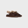 CELINE Billie Chunky Sandale aus Kalbsleder und Textil CELINE Billie Chunky Sandale aus Kalbsleder und Textil