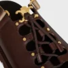 CELINE Billie Chunky Sandale aus Kalbsleder und Textil CELINE Billie Chunky Sandale aus Kalbsleder und Textil