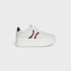 CELINE – Block-Sneaker mit Triomphe-Motiv auf der Rückseite und Keilsohle aus Kalbsleder CELINE – Block-Sneaker mit Triomphe-Motiv auf der Rückseite und Keilsohle aus Kalbsleder