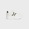 CELINE – Block-Sneaker mit Triomphe-Motiv auf der Rückseite und Keilsohle aus Kalbsleder CELINE – Block-Sneaker mit Triomphe-Motiv auf der Rückseite und Keilsohle aus Kalbsleder