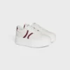 CELINE – Block-Sneaker mit Triomphe-Motiv auf der Rückseite und Keilsohle aus Kalbsleder CELINE – Block-Sneaker mit Triomphe-Motiv auf der Rückseite und Keilsohle aus Kalbsleder
