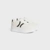 CELINE – Block-Sneaker mit Triomphe-Motiv auf der Rückseite und Keilsohle aus Kalbsleder CELINE – Block-Sneaker mit Triomphe-Motiv auf der Rückseite und Keilsohle aus Kalbsleder