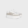 CELINE – Block-Sneaker mit Triomphe-Motiv aus Kalbsleder CELINE – Block-Sneaker mit Triomphe-Motiv aus Kalbsleder