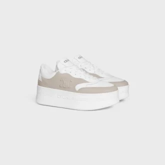 CELINE – Block-Sneaker mit Triomphe-Motiv aus Kalbsleder