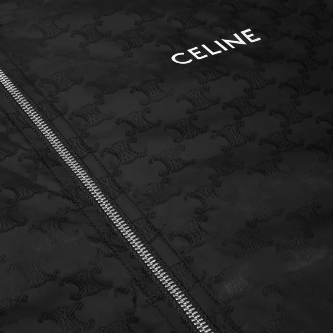 CELINE Blouson-Jacke aus Monogram-Nylon CELINE Blouson-Jacke aus Monogram-Nylon