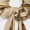CELINE Chains Bow Scrunchy aus Seide