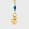 CELINE Charms Cordon-Halskette aus Seide und Messing mit Goldfinish CELINE Charms Cordon-Halskette aus Seide und Messing mit Goldfinish