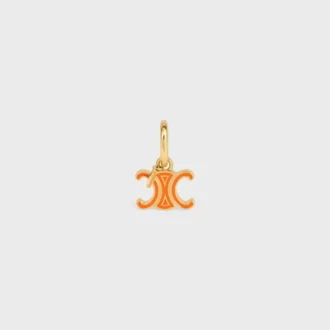 CELINE Charms Triomphe aus Emaille und Messing mit Goldfinish CELINE Charms Triomphe aus Emaille und Messing mit Goldfinish