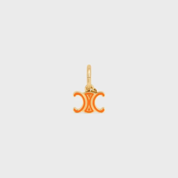 CELINE Charms Triomphe aus Emaille und Messing mit Goldfinish CELINE Charms Triomphe aus Emaille und Messing mit Goldfinish