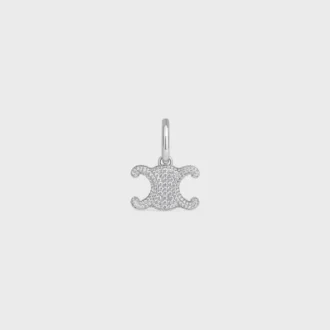 CELINE Charms Triomphe aus Strass und Messing mit Rhodium-Finish CELINE Charms Triomphe aus Strass und Messing mit Rhodium-Finish