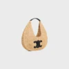 CELINE Classic Panier Hobo-Tasche aus Raffia und Kalbsleder CELINE Classic Panier Hobo-Tasche aus Raffia und Kalbsleder