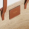 Celine Classic Panier Small, geflochtenes Triomphe-Modell aus Raffia und Kalbsleder Celine Classic Panier Small, geflochtenes Triomphe-Modell aus Raffia und Kalbsleder