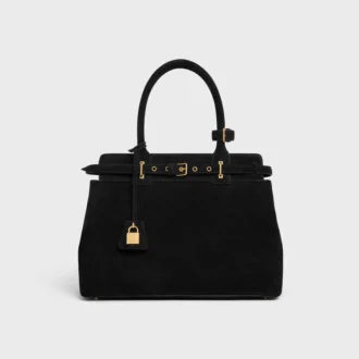CELINE Conti Tasche aus Kalbsveloursleder