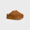 CELINE Dana – Keilabsatz-Pantolette aus Kalbsveloursleder