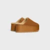 CELINE Dana – Keilabsatz-Pantolette aus Kalbsveloursleder
