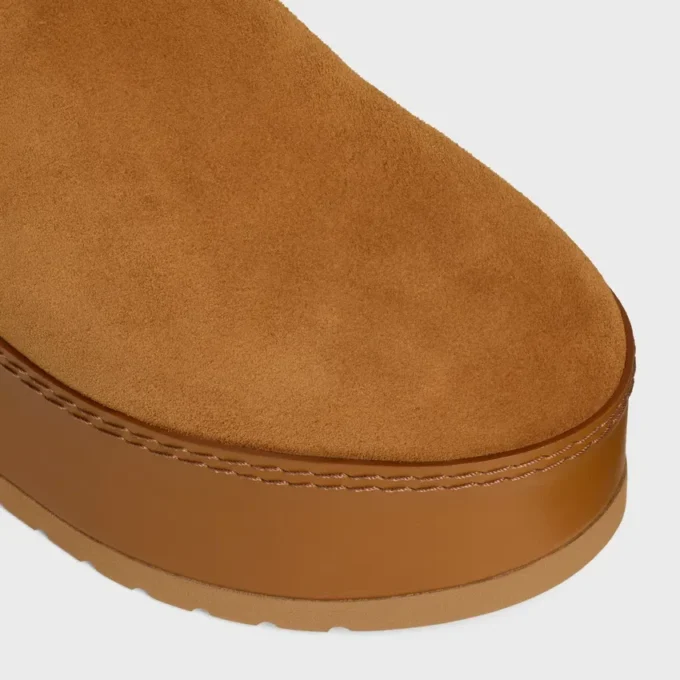 CELINE Dana – Keilabsatz-Pantolette aus Kalbsveloursleder