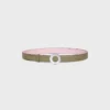 CELINE Disc-Schnalle 25 mm aus Metall & wendbarer Riemen 25 mm aus Taurillon CELINE Disc-Schnalle 25 mm aus Metall & wendbarer Riemen 25 mm aus Taurillon