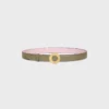 CELINE Disc-Schnalle 25 mm aus Metall & wendbarer Riemen 25 mm aus Taurillon CELINE Disc-Schnalle 25 mm aus Metall & wendbarer Riemen 25 mm aus Taurillon