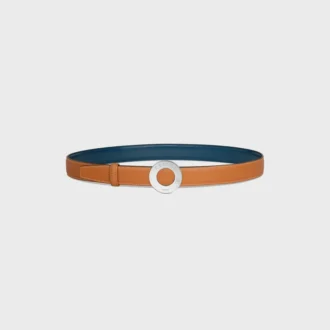 CELINE Disc-Schnalle 25 mm aus Metall & wendbares Armband 25 mm aus Taurillon und naturbelassenem Kalbsleder CELINE Disc-Schnalle 25 mm aus Metall & wendbares Armband 25 mm aus Taurillon und naturbelassenem Kalbsleder