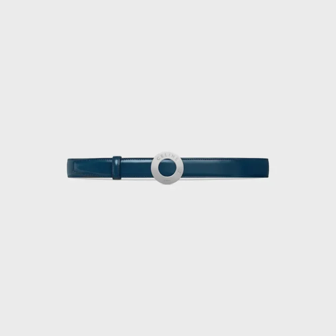 CELINE Disc-Schnalle 25 mm aus Metall & wendbares Armband 25 mm aus Taurillon und naturbelassenem Kalbsleder