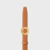 CELINE Disc-Schnalle 25 mm aus Metall & wendbares Armband 25 mm aus Taurillon und naturbelassenem Kalbsleder