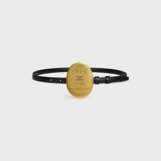 CELINE Gürtel 13 mm aus Taurillon-Leder