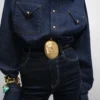 CELINE Gürtel 13 mm aus Taurillon-Leder CELINE Gürtel 13 mm aus Taurillon-Leder
