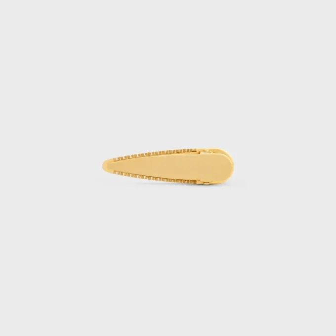 CELINE-Haarspange aus Messing mit Goldfinish, Stahl und Zamak CELINE-Haarspange aus Messing mit Goldfinish, Stahl und Zamak